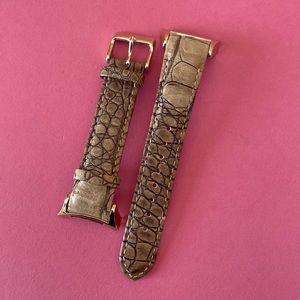 Brand new PANDORA Imagine Grand brown leather watch bands
